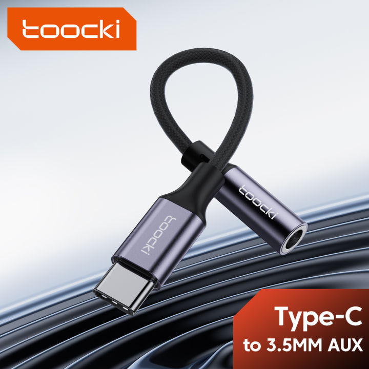 Toocki Type C to Jack AUX Headphone Adapter Cable USB C to  Earphone Audio Converter For Huawei P30 P20 Pro Xiaomi
