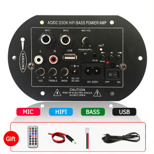 【COD】7.4V Amplifier Board Square Dance 40W Speaker Amplifier Support Bluetooth AUX U-Disk Recording