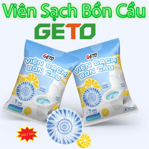 Viên Thả Sạch Bồn Cầu GETO 50G CLEANZ - Cốc Thả Bồn Cầu Hương Chanh Diệt Khuẩn Tẩy Sạch Mảng Bám Khử Mùi