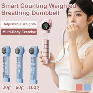 ✨Change Face Contour✨Respiratory Dumbbell with Counter/Portable Exercise Equipment for Training Abdominal Lung Breathing/Core Abdominal Muscle Building Equipment/Facial Pelvic Floor Trainer