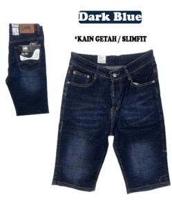 Jeans Seluar Jeans Pendek Lelaki Kain Getah Hitam Biru / Men Jeans Shorts Pants 28-46 #2180