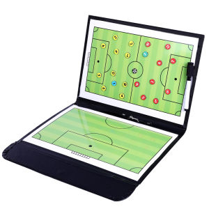 Football Tactical Board Football Training Coaching Kit + 24pcs Magnets for Tactic Drawing