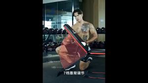 Gym Chair Training Equipment Gym Training Bench Workout Abdominal Training Bench Home Gym Exerciser Safe and Durable plus-Sized Thick Foldable 腹肌