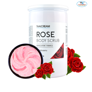 1kg THAICREAM Rose Body Scrub - ไทยครีม สครับกุหลาบ Moisturizing & Exfoliating Spa สครับผิว