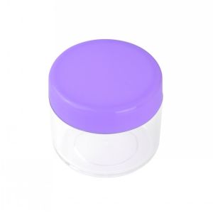 WOOLOVE กระปุกครีม10/20G PS ขวดครีมตัวอย่างการทดลองเปล่า Coantainer แต่งหน้าเครื่องสำอางขวดใส