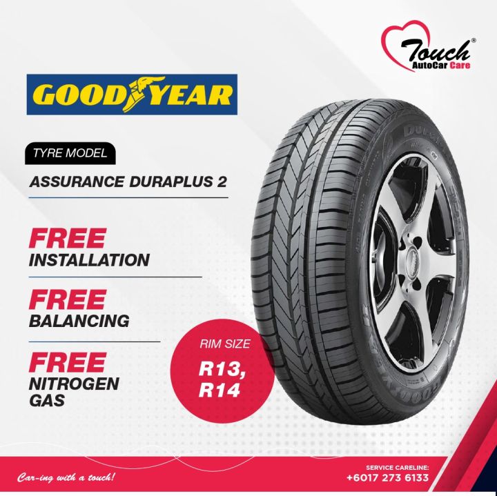 INSTALLATION GOODYEAR Assurance Duraplus 2 Tyre 165 60R13 175