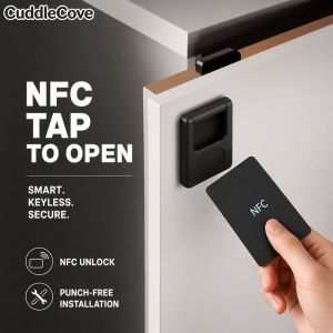 Smart NFC Cabinet Lock Keyless Hidden Drawer Door Lock Baby Safety Magnetic Induction Privacy