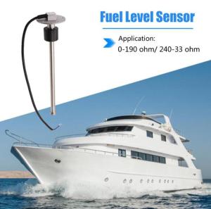 100mm-500mm 5-hole 0-190ohm Fuel Level Sensor Marine Boat Car Truck RV Water Fuel Tank Level Gauge Sensor Fuel Sender Unit Stainless Steel IP67 Corrosion Resistance Fuel Level Senser 240-33ohm