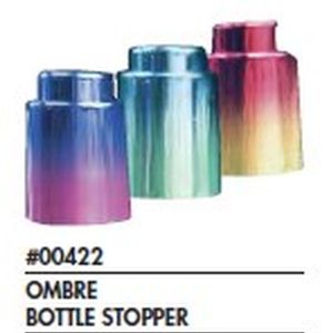 CORKPOPS Ombre  Metallic Vacuum  Wine Stopper   - Easy to Use Air-Tight Seal Helps Keep Wine Fresh  - 3 Colors