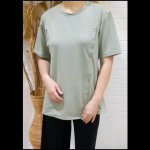 ATASAN BAJU HAMIL BUSUI LENGAN PENDEK/IBU MENYUSUI BUKAAN KANAN KIRI BAHAN KAOS BABYTERRY