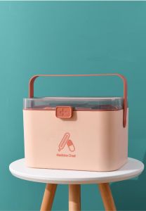 【Soft Lip Shop】Multi-layer Small Medicine Box Family Home Large-Capacity Medicine Box Complete Set of Emergency Medical Care Medical Storage Medicine Pill Box