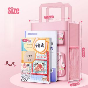 Portable Tuition Bag Oxford Document Bag for Carrying Paper Files Book for Kids School Supplies