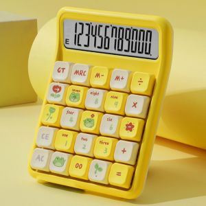 NOCASE Detachable Mute Mahjong-Sound Calculator Mechanical Buttons Cute Arithmetic Calculator High-Aesthetic Cartoon Electronic Calculators Home Office School