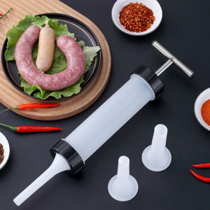 Homemade Sausage Stuffer Meat Fillers Machine Sausage Gadgets Kitchen Tools Sausage Syringe Manual Sausage Maker