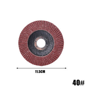 40/60/80/120 Grits แผ่นเจียรทรายแดงจานทรายเรียงซ้อนอเนกประสงค์สำหรับล้อขัดลูกหมูฟองน้ำขัดเงารถเครื่องมือเชื่อม115มม