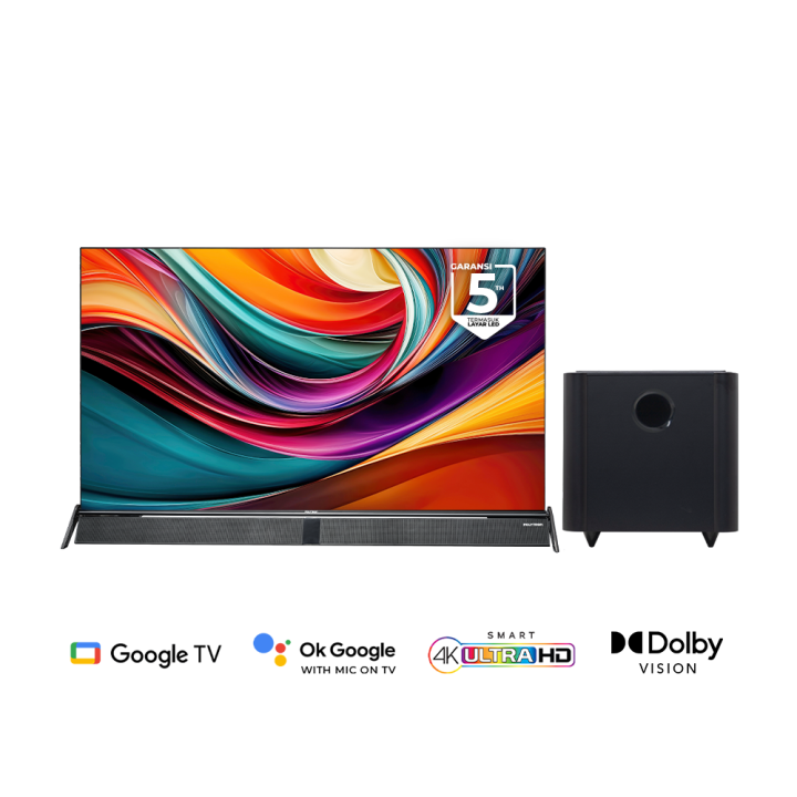 POLYTRON TV 50 Inch PLD 50BUG5058 4K UHD Smart Cinemax Soundbar