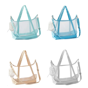 Nylon Mesh Cats Travel Carriers With Clear Observation Panel Nylon Fabric Carrying Bag For Daily Walking