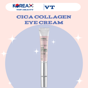 【100% Authentic】VT Cica Collagen Eye Cream 15ml Cica Soothe|Dark Circle Fade|Fine Line Smooth|Elasticity Boost|Deep Hydrate|Puffiness Relief Mild