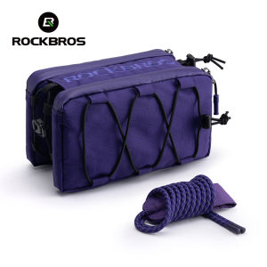 ROCKBROS Bicycle Front Tube Bag Quick Release 1L Multi Storage Cycling Top Tube Bag Adjustable Hanging MTB Road Bike Bag Shoulder Bag