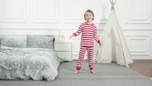 Black and White Striped Pajamas Set Toddler Boys Girls Halloween Robber Prisoner Thief Pjs for Kids Pyjamas Infant Party Clothes2026
