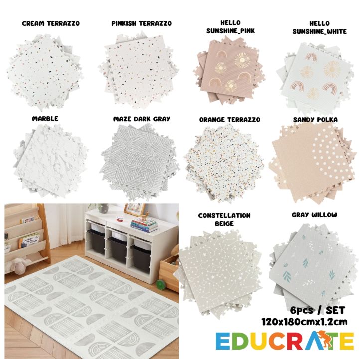 6pcs XL EVA PLAYMAT / XL MAT / KIDS MAT / NURSERY MAT jumbo mat