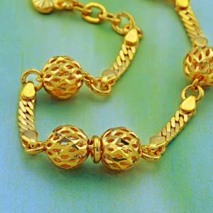RANTAI TANGAN KANAK² Boba Mini Saduran Emas 24K Zhulian