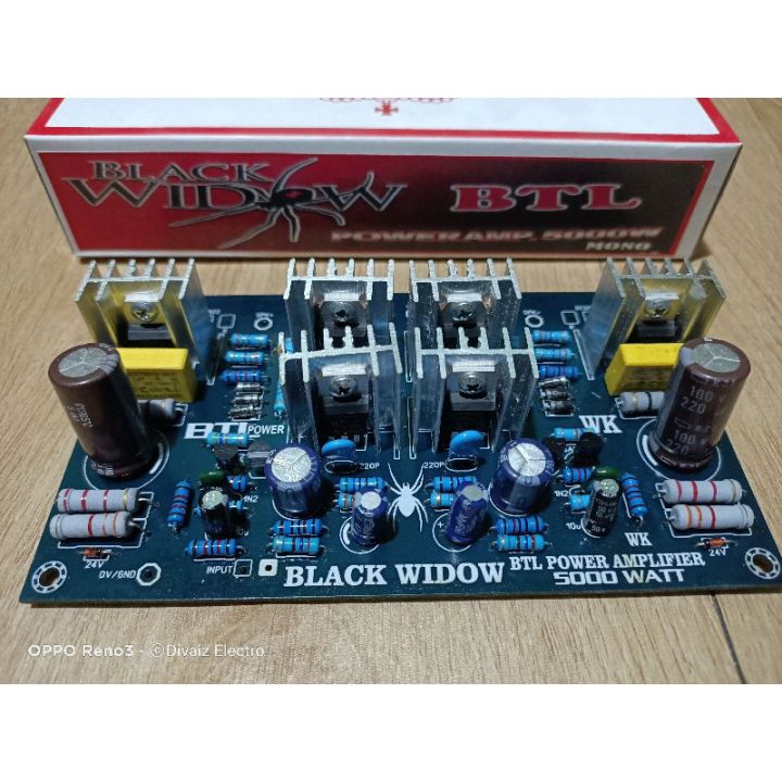Kit Driver Power Amplifier BTL Black Widow 5000W by SJ | Lazada Indonesia