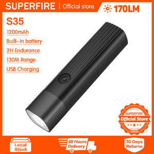 Superfire Đèn pin S35 EDC Đèn pin Led mini có thể sạc lại cầm tay ngoài trời Hợp kim nhôm chống thấm nước hộ gia đình