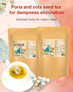 【Hot Sale】Poria cocos and barley wet tea Poria cocos and red bean barley tea triangular sachet health tea [Ready stock/shipped within 24 hours/limited stock]