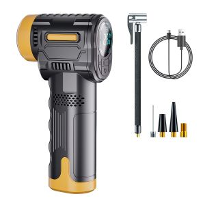 Pompa Ban Genggam Nirkabel Pompa Udara Mobil Listrik Portabel Kompresor LED Wireless Handheld Tire Inflator- DQB-4
