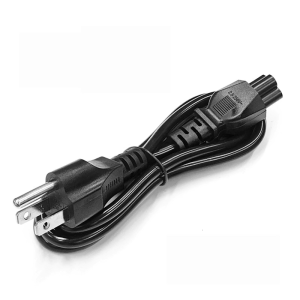 Fast Speed Power Cord 3 Prong Plug Compatibility Flexible Cable with Overload Protections Mechanism for Laptop Use