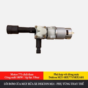 Lõi bơm của máy rửa xe Dekton M21 động cơ 775 chổi than 21V công suất 200W. Phụ tùng thay thế