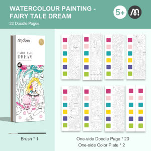 🎨 MIDEER ARTS 🎨 *NEW* POCKET WATERCOLOR PAINTING BOOK WITH BUILT IN PIGMENTS children kids arts crafts educational toy travel airplane outdoor