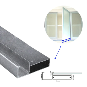 Aluminum Handle for Glass Frame Cabinet Doors (3 meter)