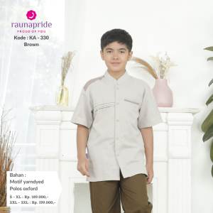 Rauna Sarimbit Keluarga / SR - 330 Coklat / Fashion Muslim