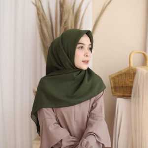 Hijab Segi Empat Paris Premium Jadul Matcha Sage Square