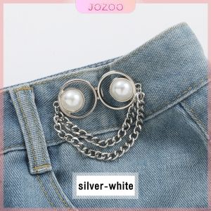 Jozoo Jeans Waisted Buttons Metal Adjustable Waist Buckle Fashion Accessories for Women Girls