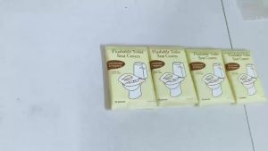 100/50pcs of Toilet Seat Covers Extra-Large Flushable Paper Covers for Potty Training Travel Essentials for Public Toilets Airplanes Camping