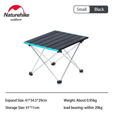 Naturehike FT08 Mobile Outdoor Aluminum Alloy Folding Table Ultra-Light Portable Outdoor Camping Picnic Table