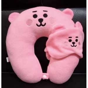 Abee Pr-1274 Bantal leher + penutup mata Sangat lembut Bantal leher remaja/dewasa bantal mobil traveling