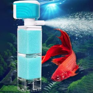 HISTO Strong Suction Fish Tank Filter Anti-Backflow 360°Rotating Suction Toilet Oxygenated Water Circulation Tool Large Flow Water Purification System Home