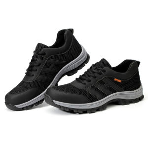 2025 รองเท้าเซฟตี้ หัวเหล็ก รองเท้าเพื่อความปลอดภัย ป้องกันการชนกันของรองเท้าป้องกันการสึกหรอ ราคาต่ำ ขายส่ง