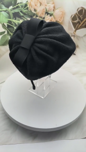 Thanh lịch fascinator hat tinh tế Bowknot Headband mũ nón cho cô gái tóc dễ gãy phụ kiện 1920S Mũ sắt