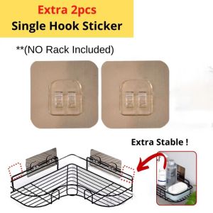Bathroom triangle rack / Bathroom Corner Shelves / Bathroom Corner Storage Rack Free of Punch Kitchen Toilet Sink Seamless / Toilet segi-tiga rak rak dapur Bathroom Free Punch Toilet
