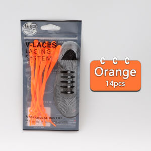 14pcs/set Waterproof Silicone Shoelaces No tie Elastic Shoe Laces Special Shoestrings for Kid/Adult Rubber Sneakers Shoe Lace