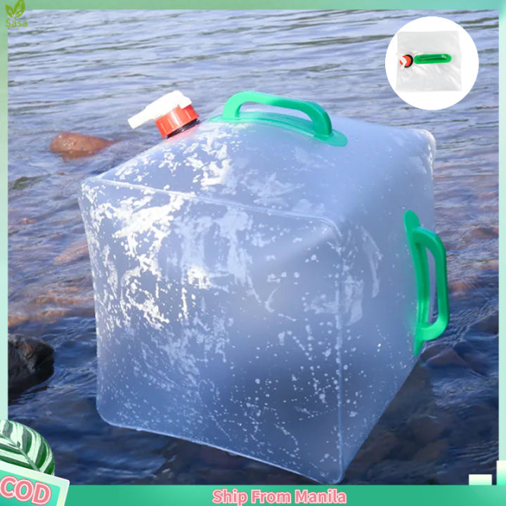 【Sasa】Foldable Drinking Water Container 20L Outdoor Folding Water Bag