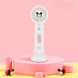 Quạt mini cầm tay quạt tích điện mini cầm tay họa tiết Disney dễ thương để bàn nhỏ gọn 3 tốc độ gió - Happy Life 4U