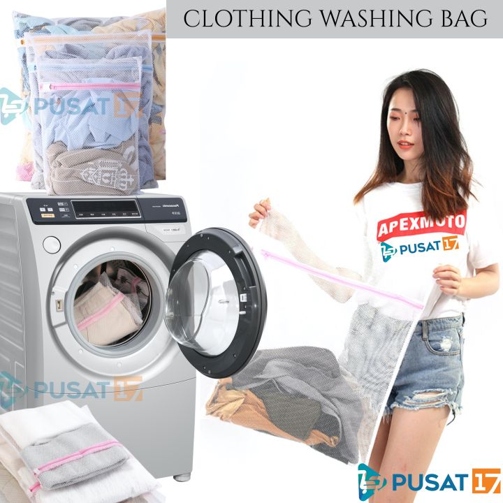 LAUNDRY BAG NET TAS PENCUCI PAKAIAN BAJU KOTOR / KANTONG JARING MESIN CUCI TRAVEL BAG LAUNDRY