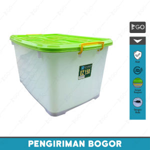 [cod] CONTAINER BOX PLASTIK JUMBO BESAR EZY 150 LITER KOTAK SERBAGUNA Penyimpanan Murah