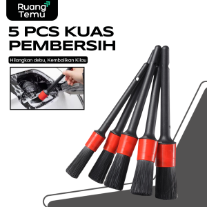 [5PCS] Kuas Cuci Mobil/Sikat Detailing Motor Lengkap Kuas Buat Nyuci Pembersih Auto